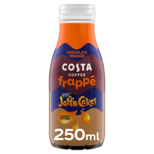 Costa Coffee Frappe Jaffa Cakes Chocolate Orange Bottles