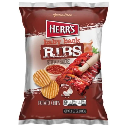 American Herrs Baby Back Ribs Potato Chips