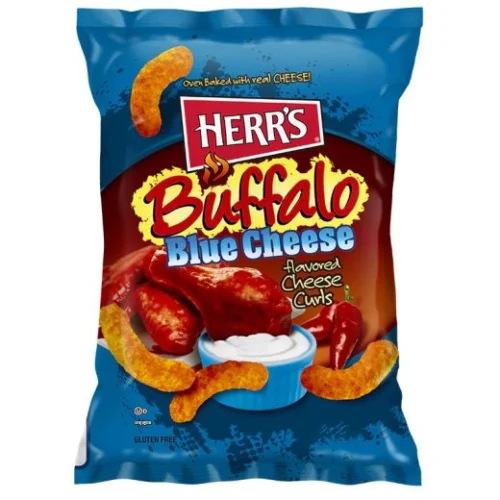 American Herrs Buffalo Blue Cheese Flavored Cheese Curls