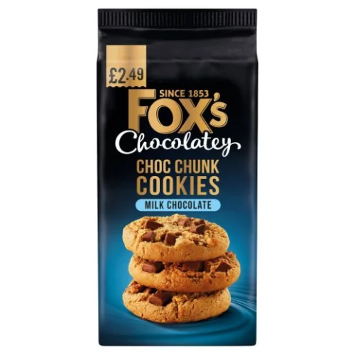 Foxs Chocolate Choc Chunk Cookies (57004421)(834165) £2.49 P/M